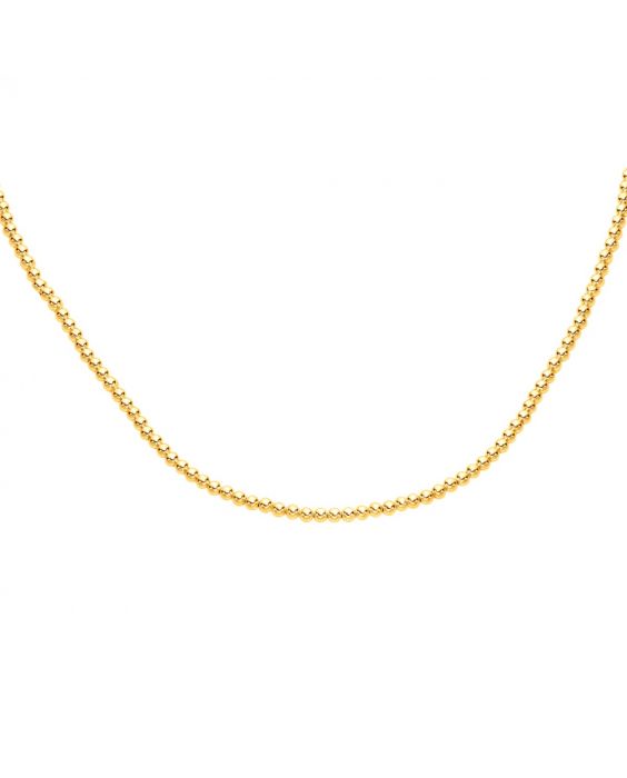 14K Gold 3mm Bead Bracelet | Royal Chain Group