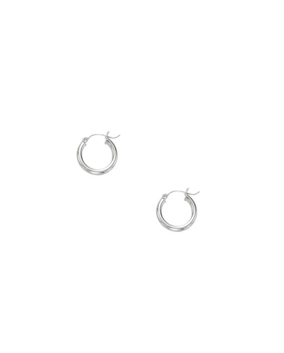 14K Gold 3x15mm Hoops