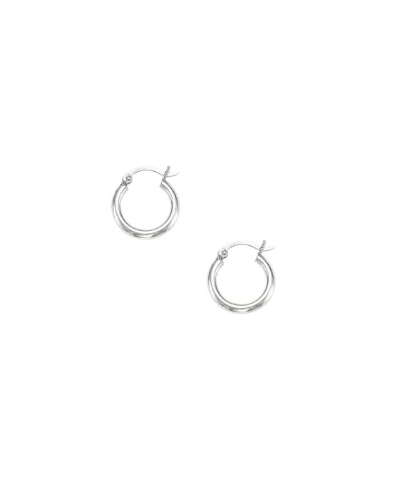 14K Gold 2x15mm Hoops