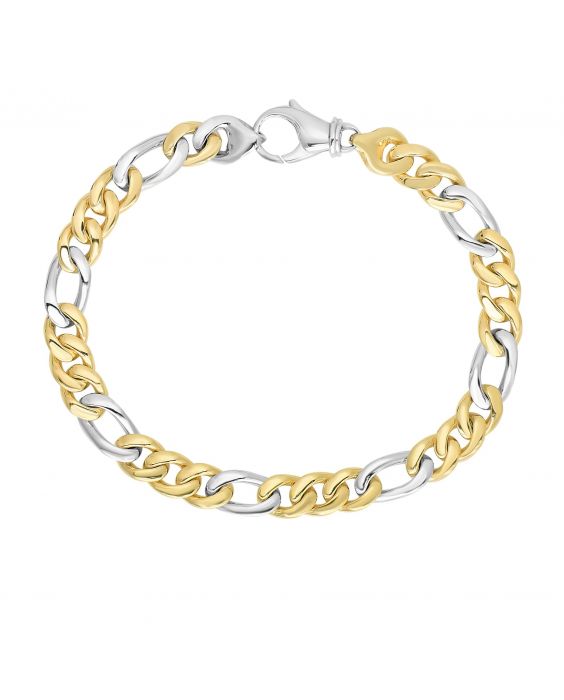 RC2808 14K Fancy Figaro Cuban Link with Infinity Link | Royal 