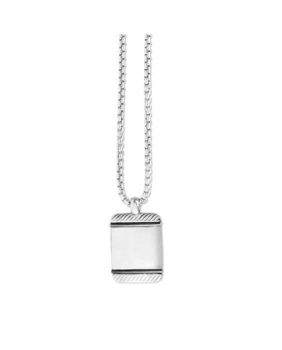 Sterling Silver Tag Necklace