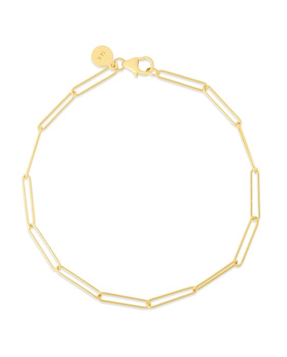 14K Lungo Paperclip Chain