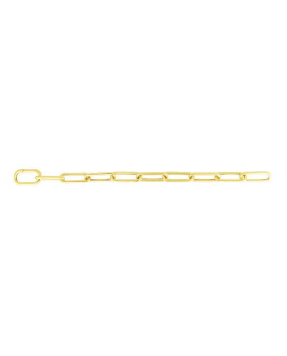 14K 8.5mm Paperclip Chain