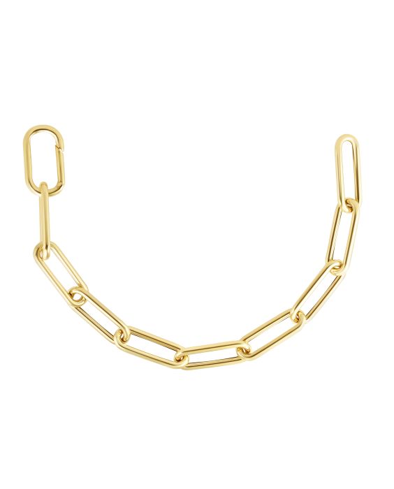 14K 9.6mm Paperclip Chain