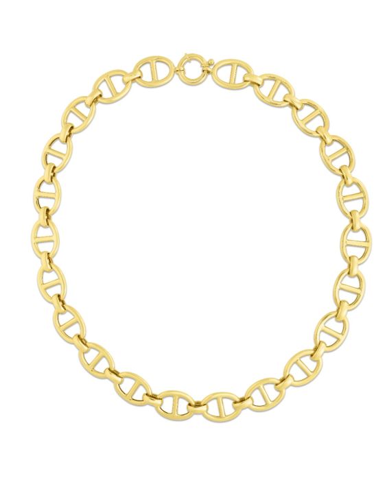 14K Gold 13.8mm Mariner Link Chain