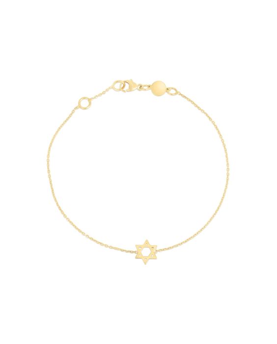 14K Star of David Bracelet
