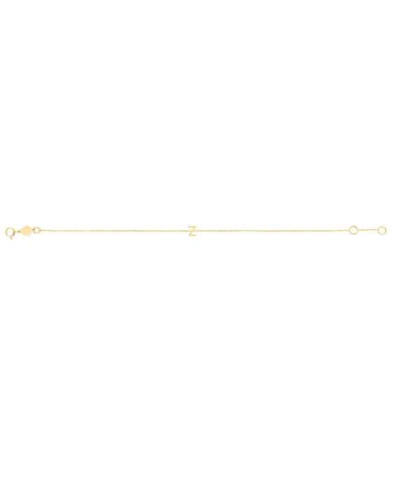 14K Mini Initial Z Necklace