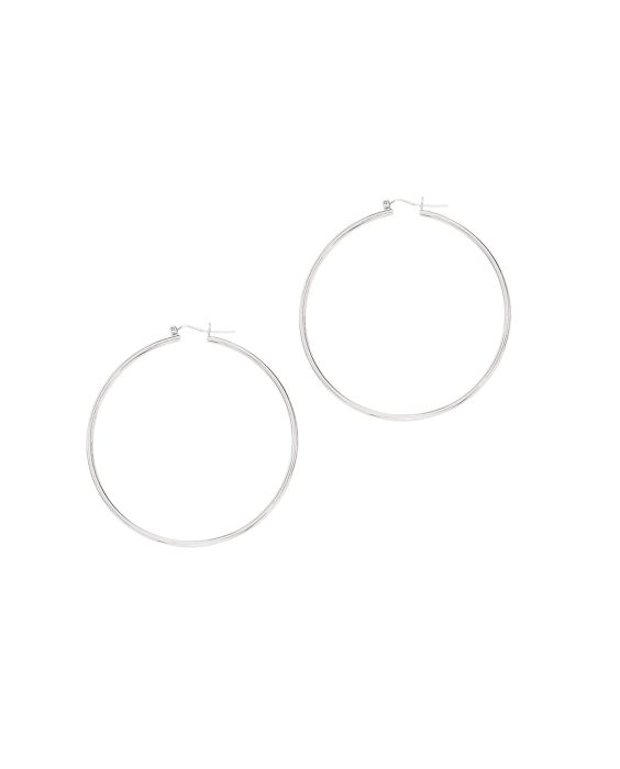 14K Gold 2x60mm Hoops