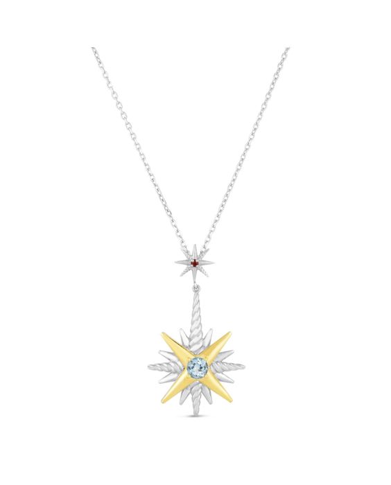 Constellation Cable Pendant with 18K and Gemstones