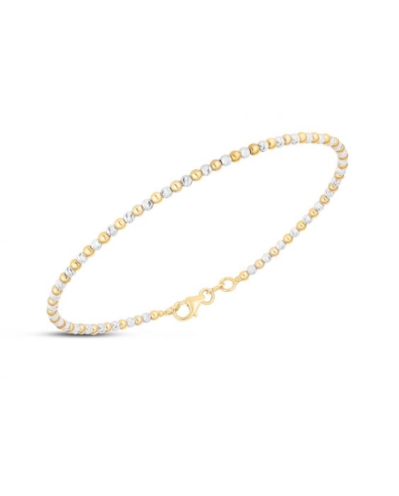 bg10050-07 14K Onyx Pallina Bead Bracelet | Royal Chain Group
