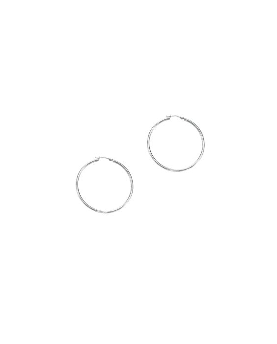 14K Gold 1.5x30mm Hoops