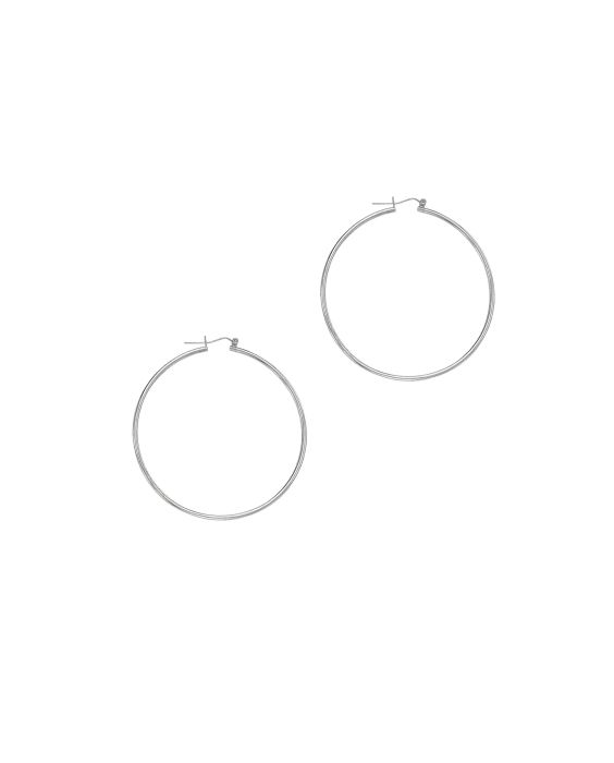 14K Gold 1.5x45mm Hoops