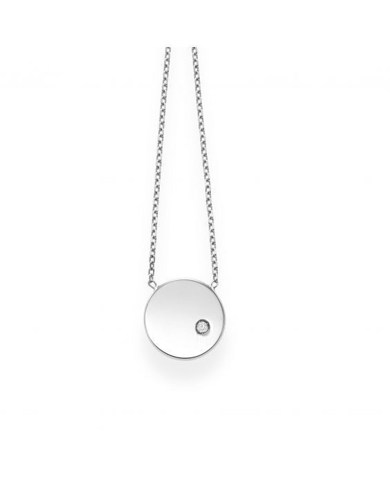 RC1436 14K SOHO Disc Diamond Necklace | Royal Chain Group