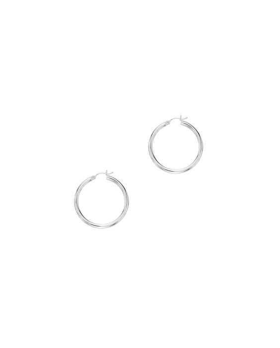 14K Gold 3x30mm Hoops