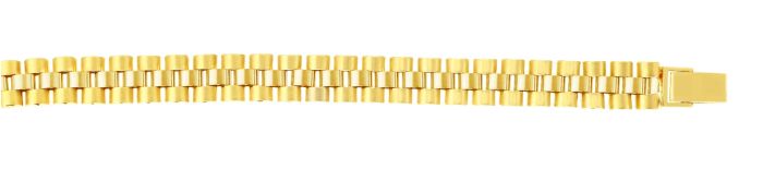 14K Gold 9.3mm Railroad Link Chain