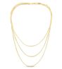 14K Multi-strand Herringbone Necklace