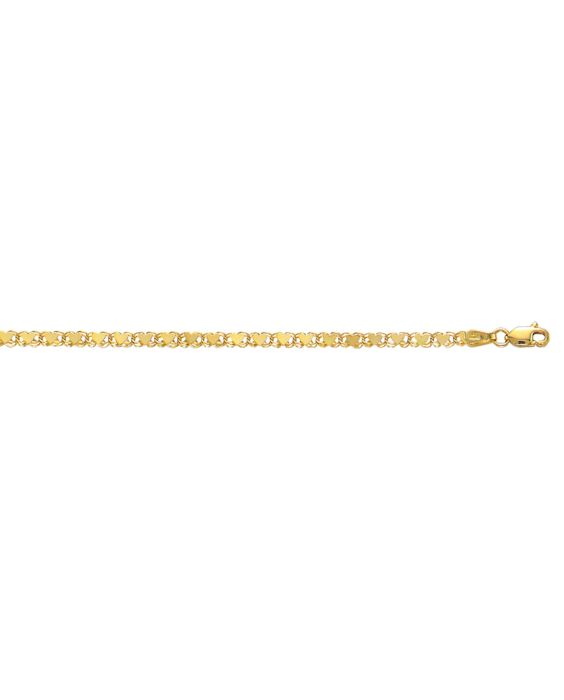 10K Gold 3mm Heart Chain 