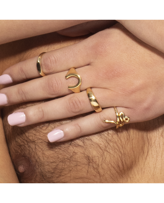 14K Sculpted Ring