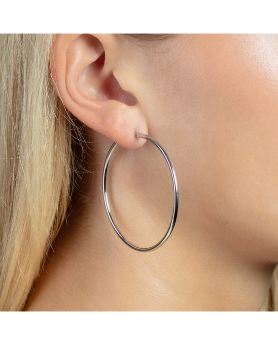 14K Gold 2x50mm Hoops