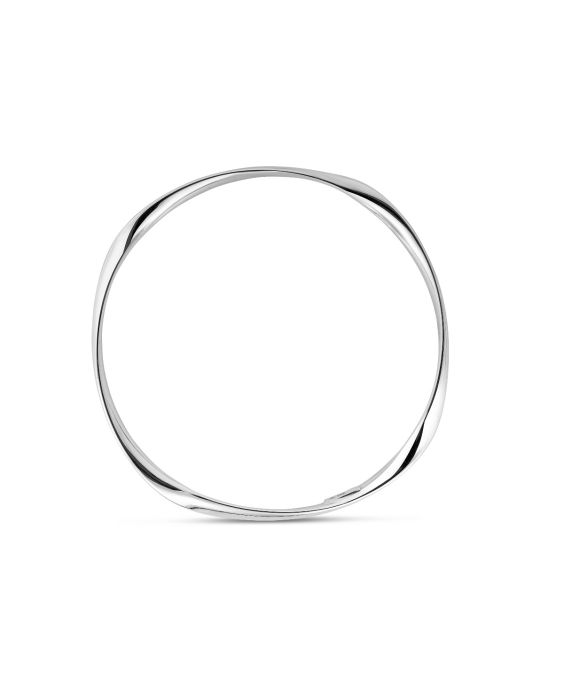 Silver Slip on Bangle