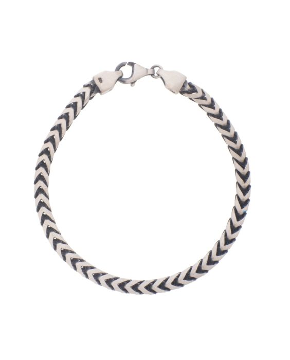 Silver Gun Metal Franco Chain