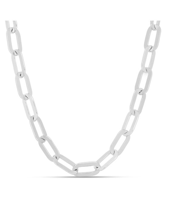 Sterling Silver Italian Link Paperclip Chain