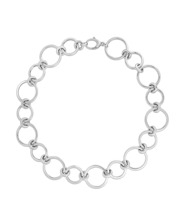 Silver Round Link Chain