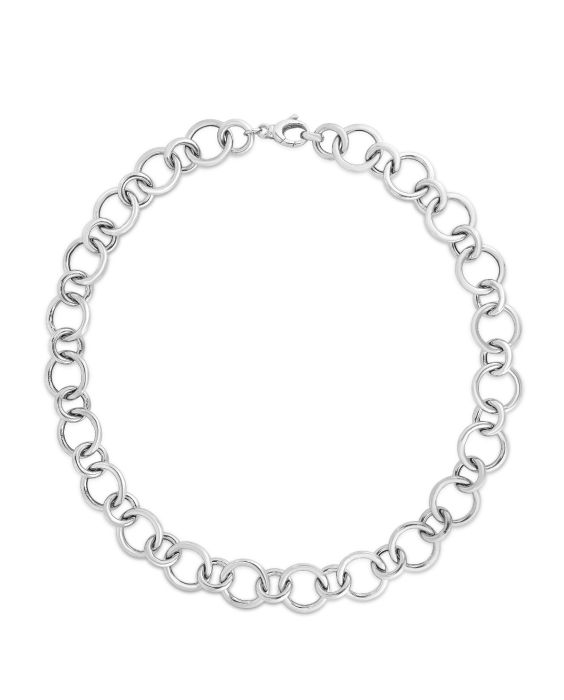 Silver Round Link Chain