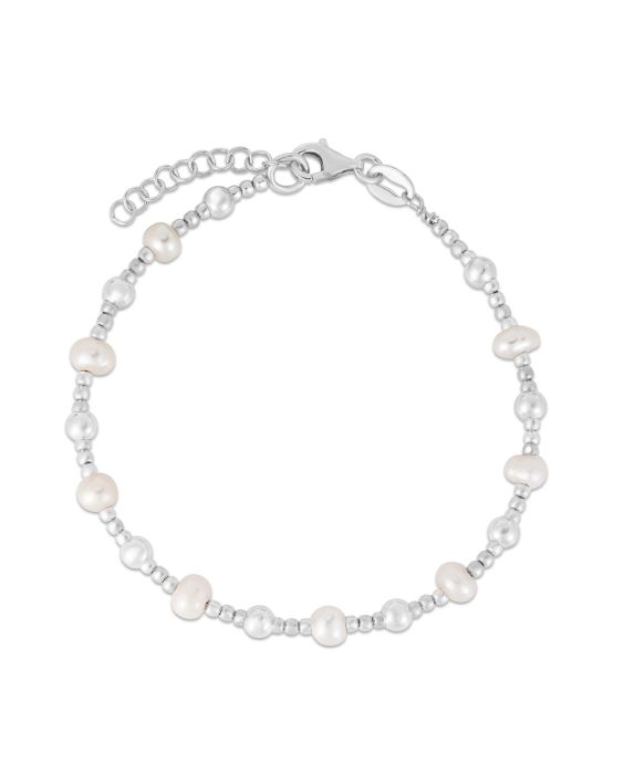 Silver Pearl Bead Chain