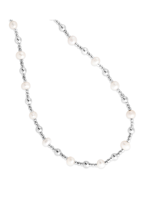 Silver Pearl Bead Chain