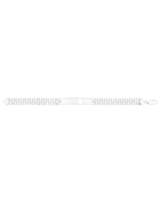 Silver Railroad ID Bracelet