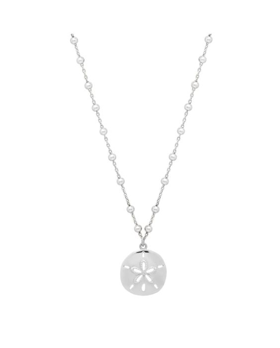Silver Sand Dollar Necklace