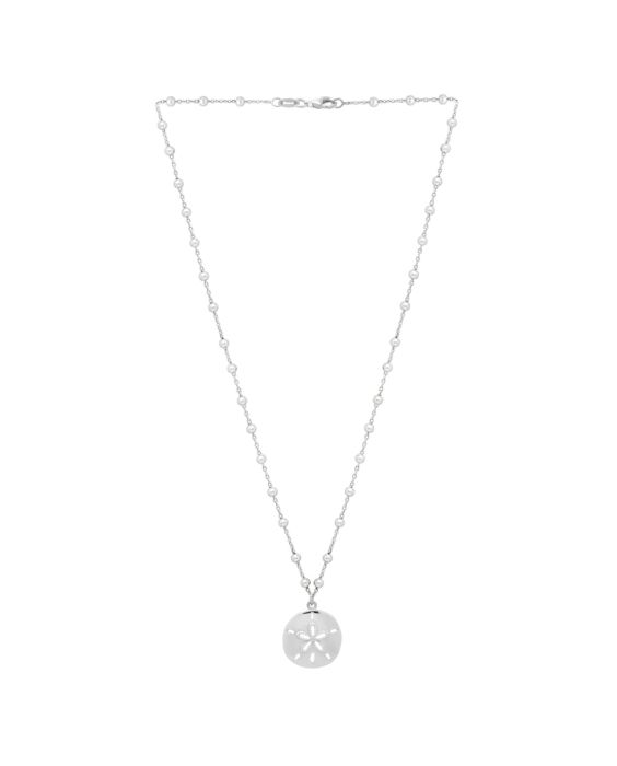 Silver Sand Dollar Necklace