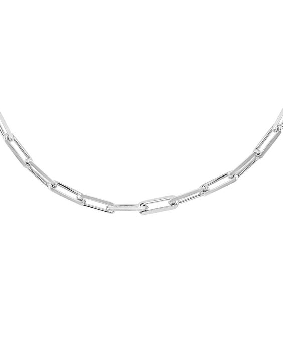 Silver 3mm Paperclip Chain 