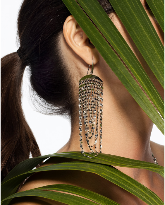 Sterling Silver Chandelier Earrings