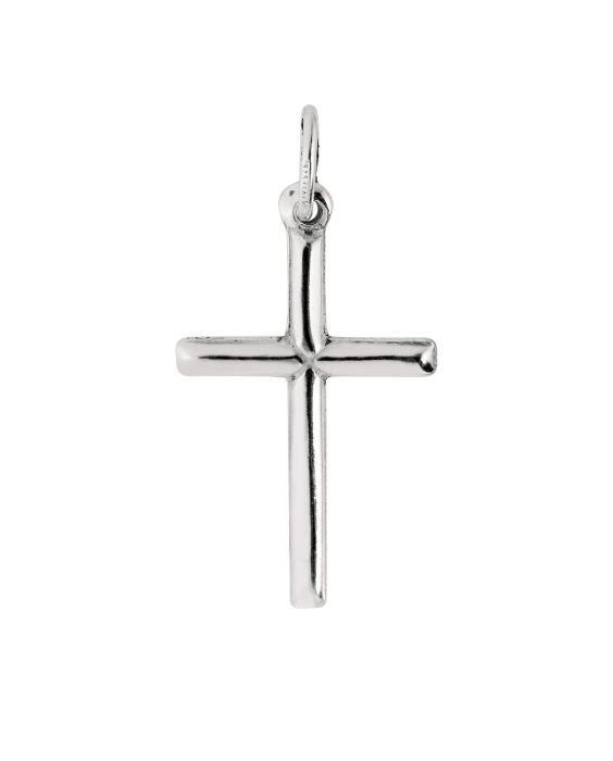  Silver Medium Tube Cross