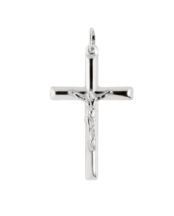 Silver Large Crucifix Cross Pendant
