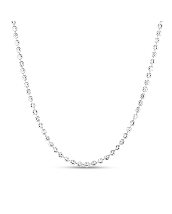 Sterling Silver 3mm Moon-cut Bead Chain