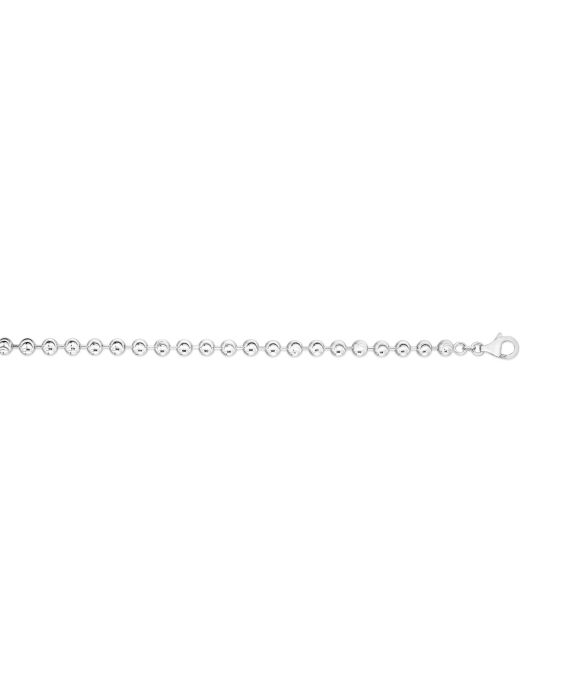 Sterling Silver 5mm Moon-cut Bead Chain