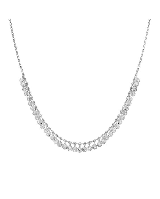 Real 14k Gold Bead Station Choker Necklace for Women, 3 MM Ball Chain  Jewelry Gifts for Her, 15-18 Inch