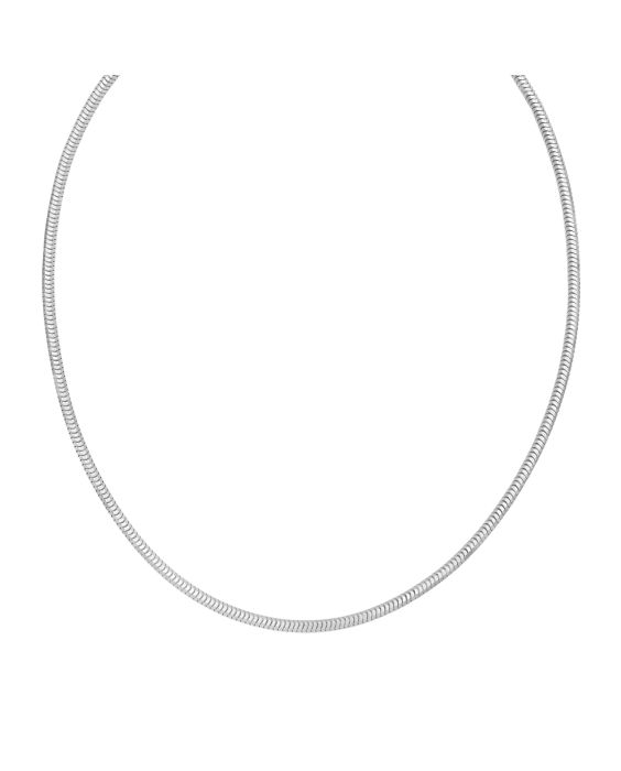 Silver 3mm Octagonal Snake Chain