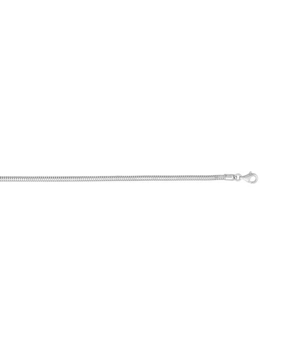 Silver 3mm Octagonal Snake Chain
