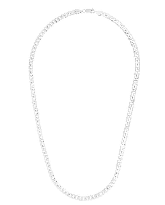 Silver 7mm Comfort Curb Chain 