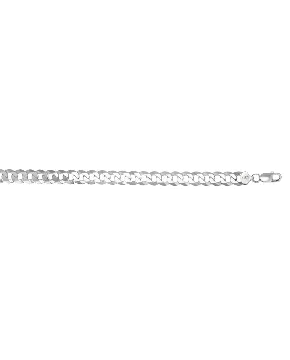Silver 10.2mm Comfort Curb Chain