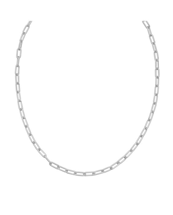 Silver 4.1mm Round Link Paperclip Chain