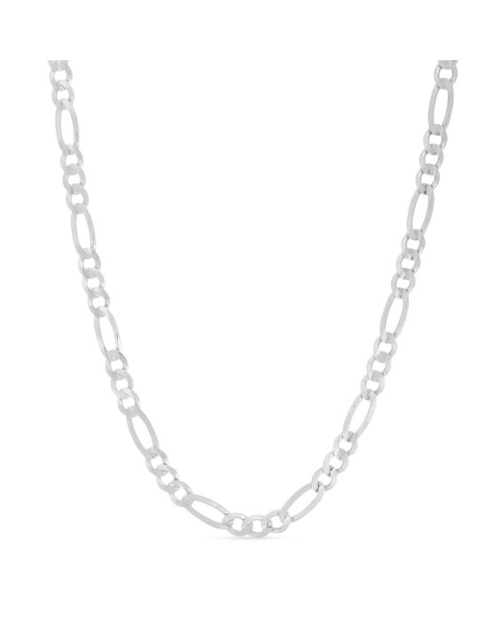 Silver 7mm Figaro Chain 