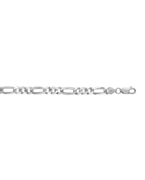 Silver 7.8mm Figaro Chain 