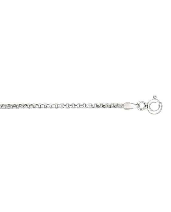 Silver 1.5mm Round Box Chain 