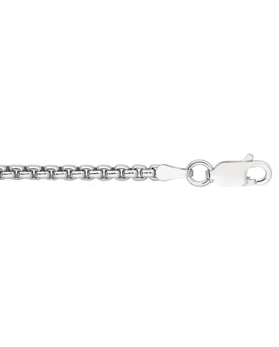 Silver 2mm Round Box Chain 