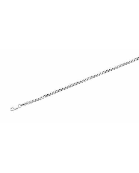 Silver 3.05mm Round Box Chain 